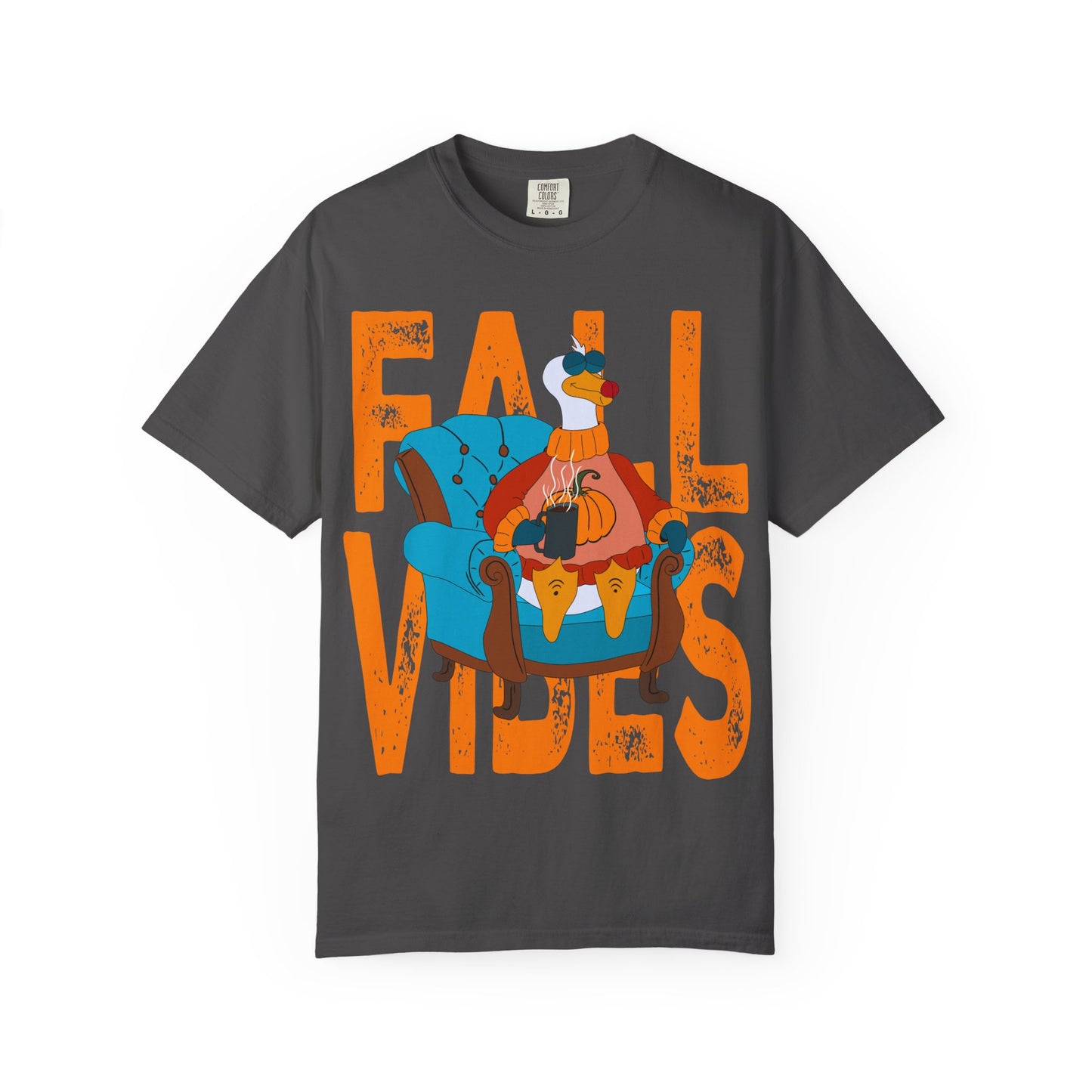 Fall Vibes: Unisex Garment-Dyed T-Shirt – Cozy Autumn Apparel, Seasonal Gift, Pumpkin Spice Lover, Fall Fashion, Comfy Everyday Wear