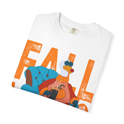 Fall Vibes: Unisex Garment-Dyed T-Shirt – Cozy Autumn Apparel, Seasonal Gift, Pumpkin Spice Lover, Fall Fashion, Comfy Everyday Wear