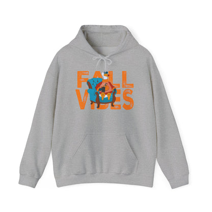 Fall Vibes: Unisex Hooded Sweatshirt - Cozy Fall Apparel, Seasonal Gift, Autumn Fashion, Pumpkin Spice Lover, Comfy Hoodies