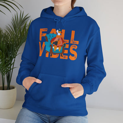 Fall Vibes: Unisex Hooded Sweatshirt - Cozy Fall Apparel, Seasonal Gift, Autumn Fashion, Pumpkin Spice Lover, Comfy Hoodies