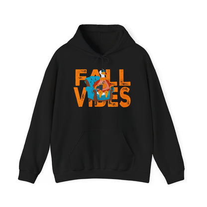 Fall Vibes: Unisex Hooded Sweatshirt - Cozy Fall Apparel, Seasonal Gift, Autumn Fashion, Pumpkin Spice Lover, Comfy Hoodies