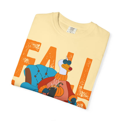 Fall Vibes: Unisex Garment-Dyed T-Shirt – Cozy Autumn Apparel, Seasonal Gift, Pumpkin Spice Lover, Fall Fashion, Comfy Everyday Wear