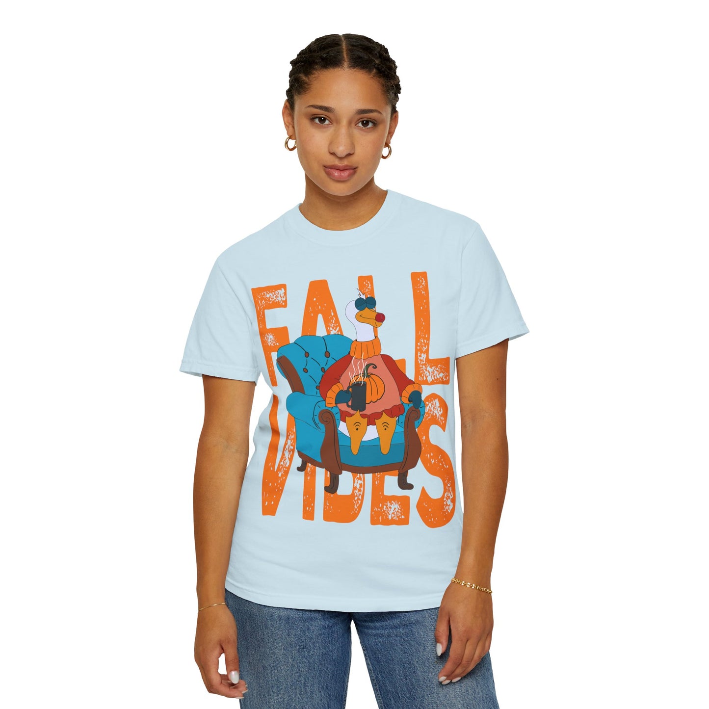 Fall Vibes: Unisex Garment-Dyed T-Shirt – Cozy Autumn Apparel, Seasonal Gift, Pumpkin Spice Lover, Fall Fashion, Comfy Everyday Wear