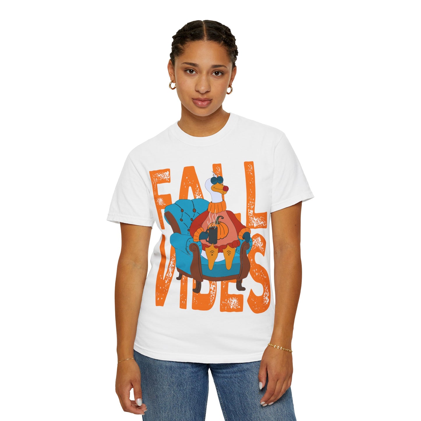 Fall Vibes: Unisex Garment-Dyed T-Shirt – Cozy Autumn Apparel, Seasonal Gift, Pumpkin Spice Lover, Fall Fashion, Comfy Everyday Wear