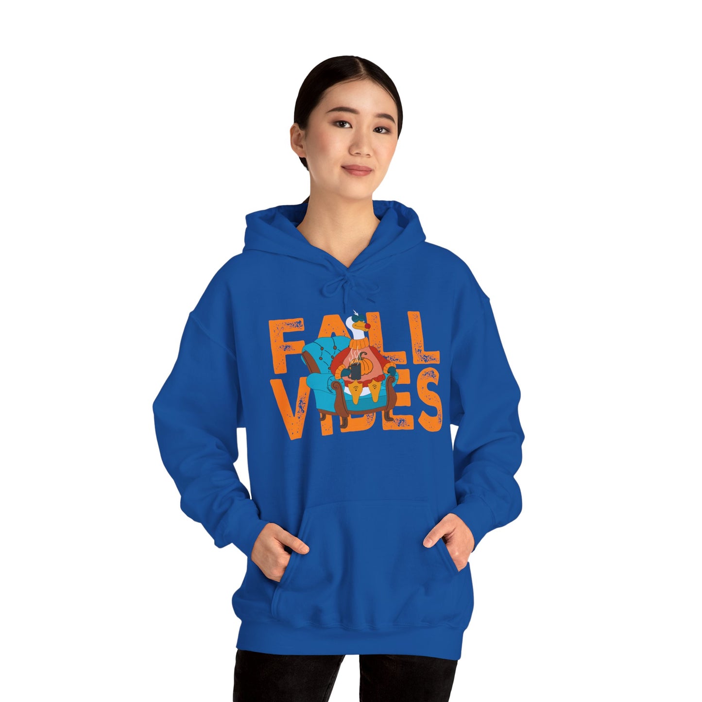 Fall Vibes: Unisex Hooded Sweatshirt - Cozy Fall Apparel, Seasonal Gift, Autumn Fashion, Pumpkin Spice Lover, Comfy Hoodies