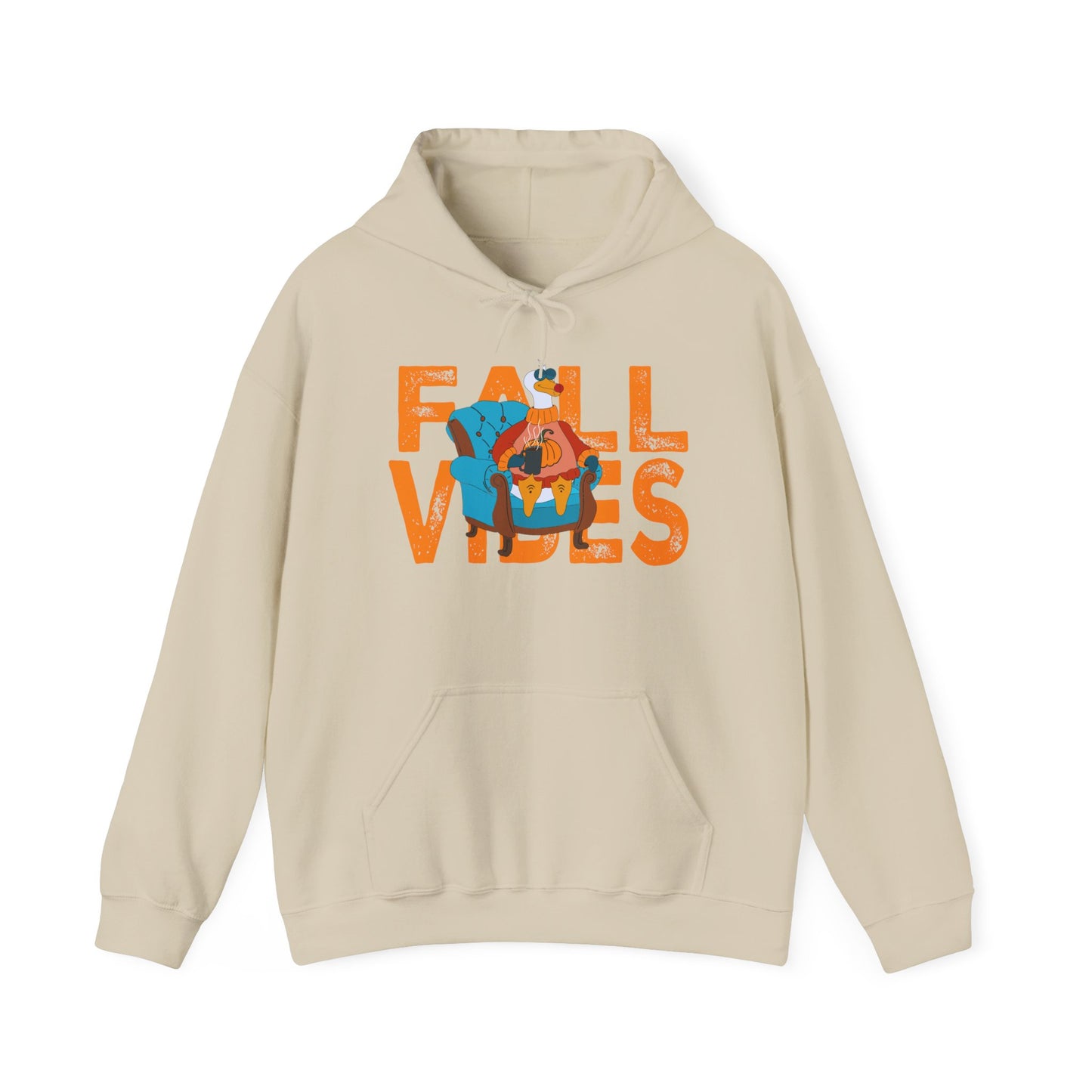 Fall Vibes: Unisex Hooded Sweatshirt - Cozy Fall Apparel, Seasonal Gift, Autumn Fashion, Pumpkin Spice Lover, Comfy Hoodies