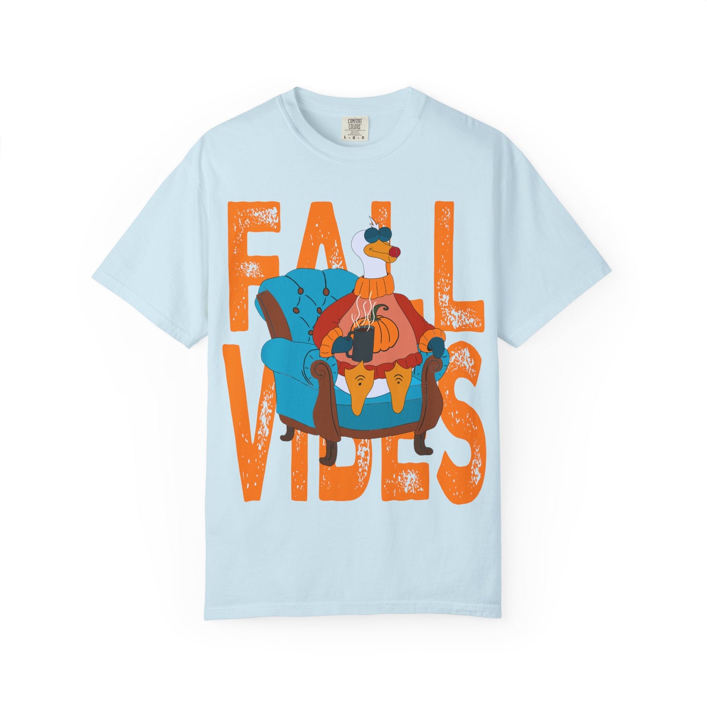 Fall Vibes: Unisex Garment-Dyed T-Shirt – Cozy Autumn Apparel, Seasonal Gift, Pumpkin Spice Lover, Fall Fashion, Comfy Everyday Wear