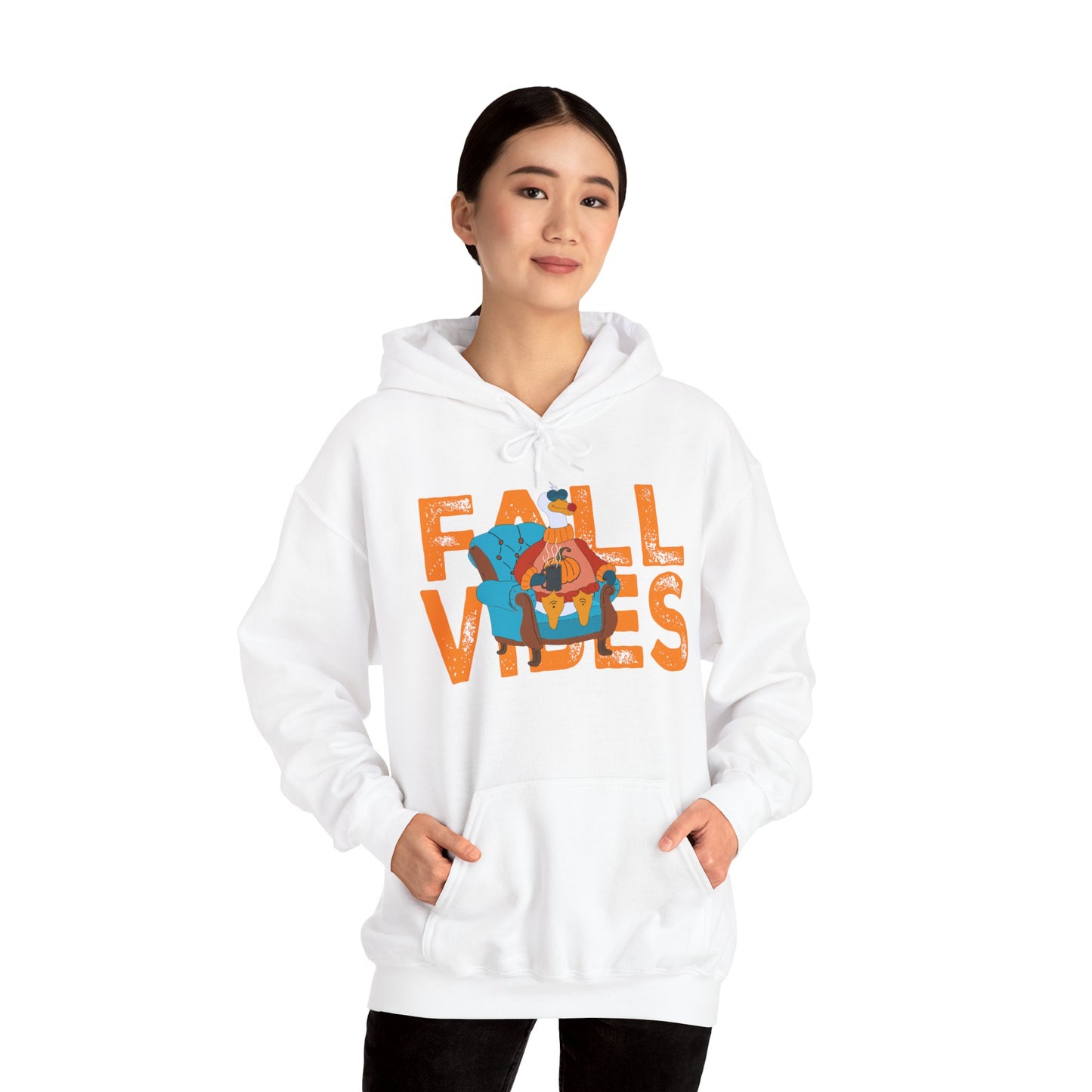 Fall Vibes: Unisex Hooded Sweatshirt - Cozy Fall Apparel, Seasonal Gift, Autumn Fashion, Pumpkin Spice Lover, Comfy Hoodies