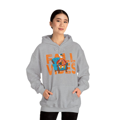 Fall Vibes: Unisex Hooded Sweatshirt - Cozy Fall Apparel, Seasonal Gift, Autumn Fashion, Pumpkin Spice Lover, Comfy Hoodies