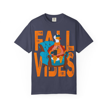 Fall Vibes: Unisex Garment-Dyed T-Shirt – Cozy Autumn Apparel, Seasonal Gift, Pumpkin Spice Lover, Fall Fashion, Comfy Everyday Wear