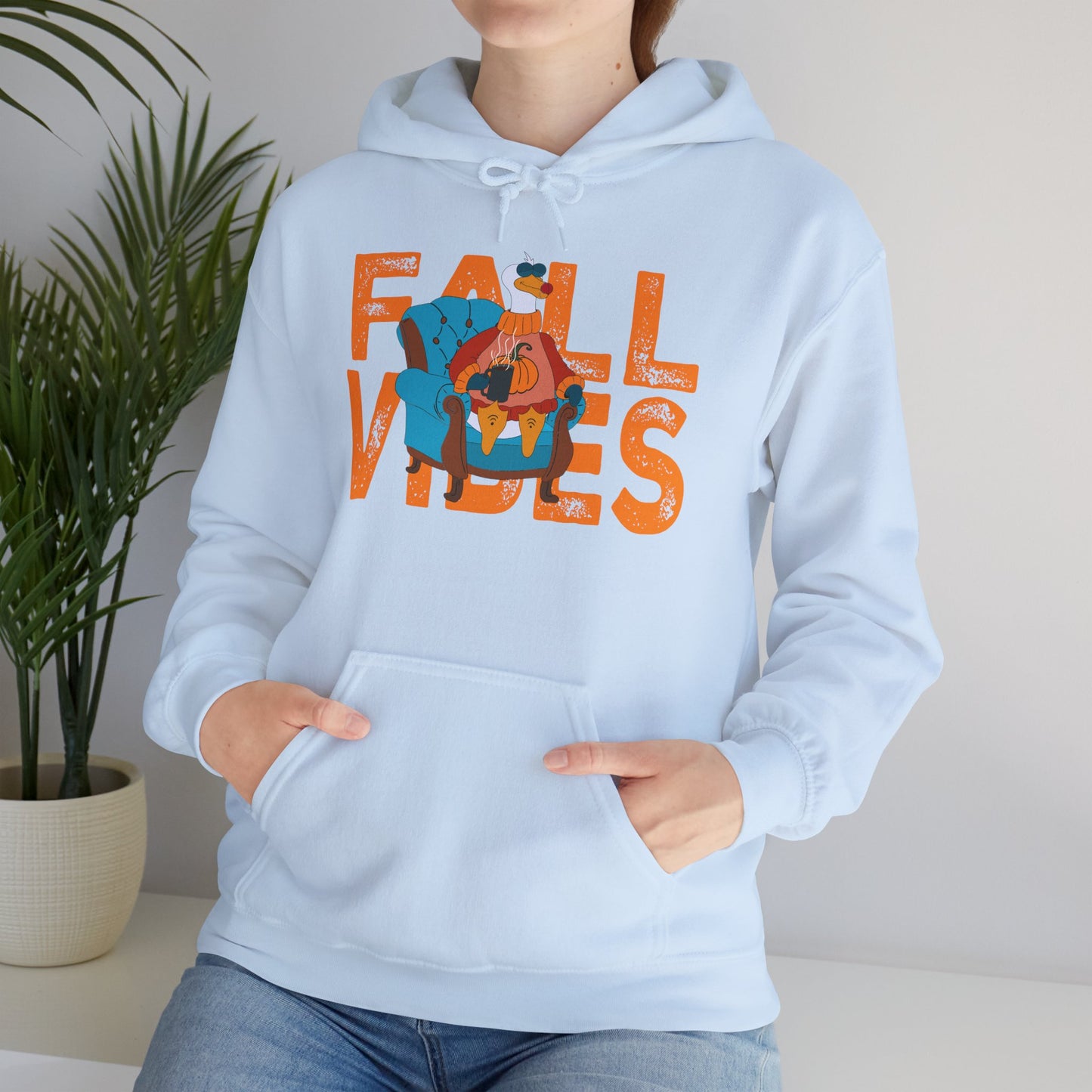 Fall Vibes: Unisex Hooded Sweatshirt - Cozy Fall Apparel, Seasonal Gift, Autumn Fashion, Pumpkin Spice Lover, Comfy Hoodies