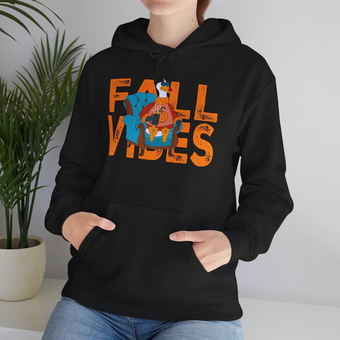 Fall Vibes: Unisex Hooded Sweatshirt - Cozy Fall Apparel, Seasonal Gift, Autumn Fashion, Pumpkin Spice Lover, Comfy Hoodies