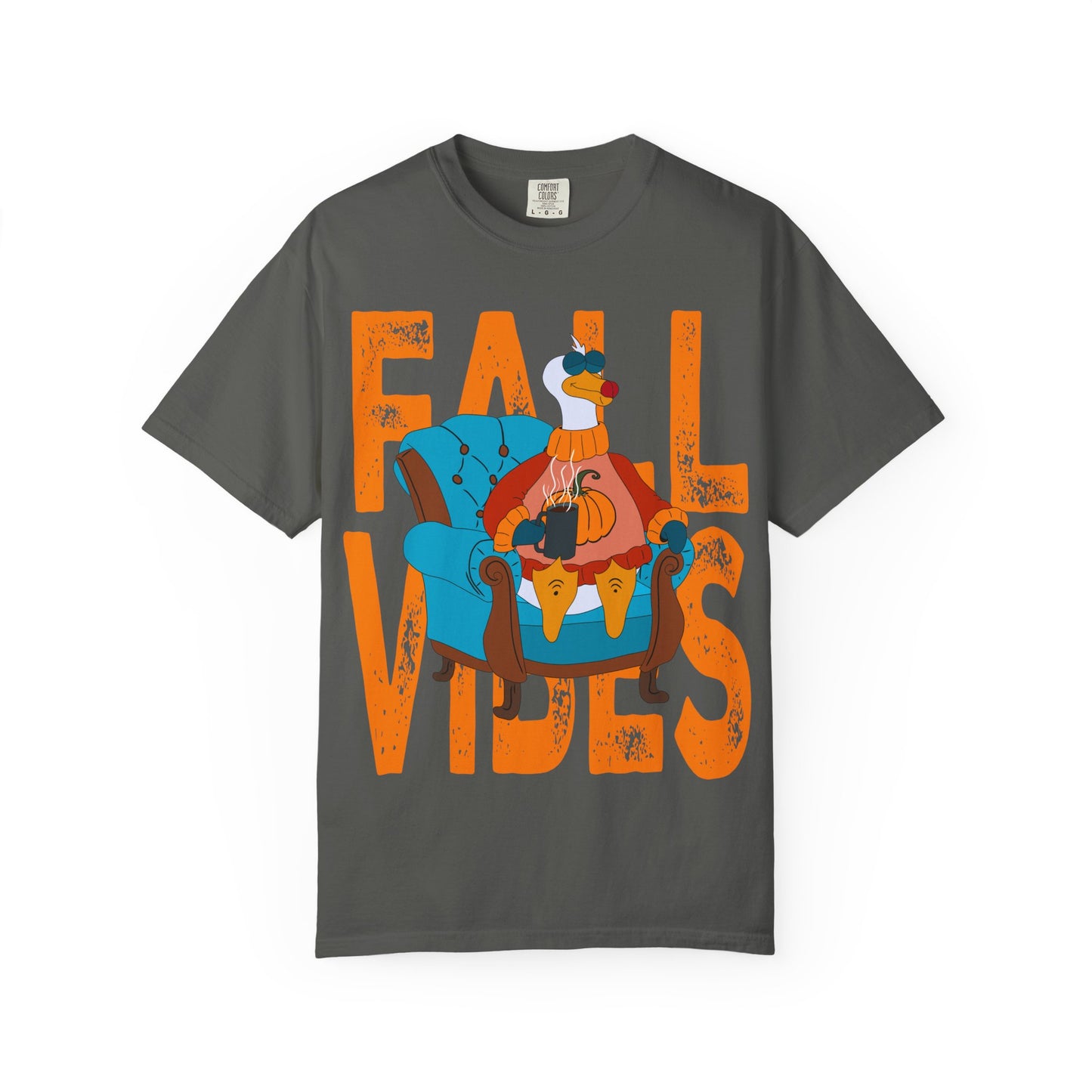 Fall Vibes: Unisex Garment-Dyed T-Shirt – Cozy Autumn Apparel, Seasonal Gift, Pumpkin Spice Lover, Fall Fashion, Comfy Everyday Wear